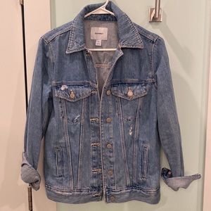 Old Navy distressed denim jacket